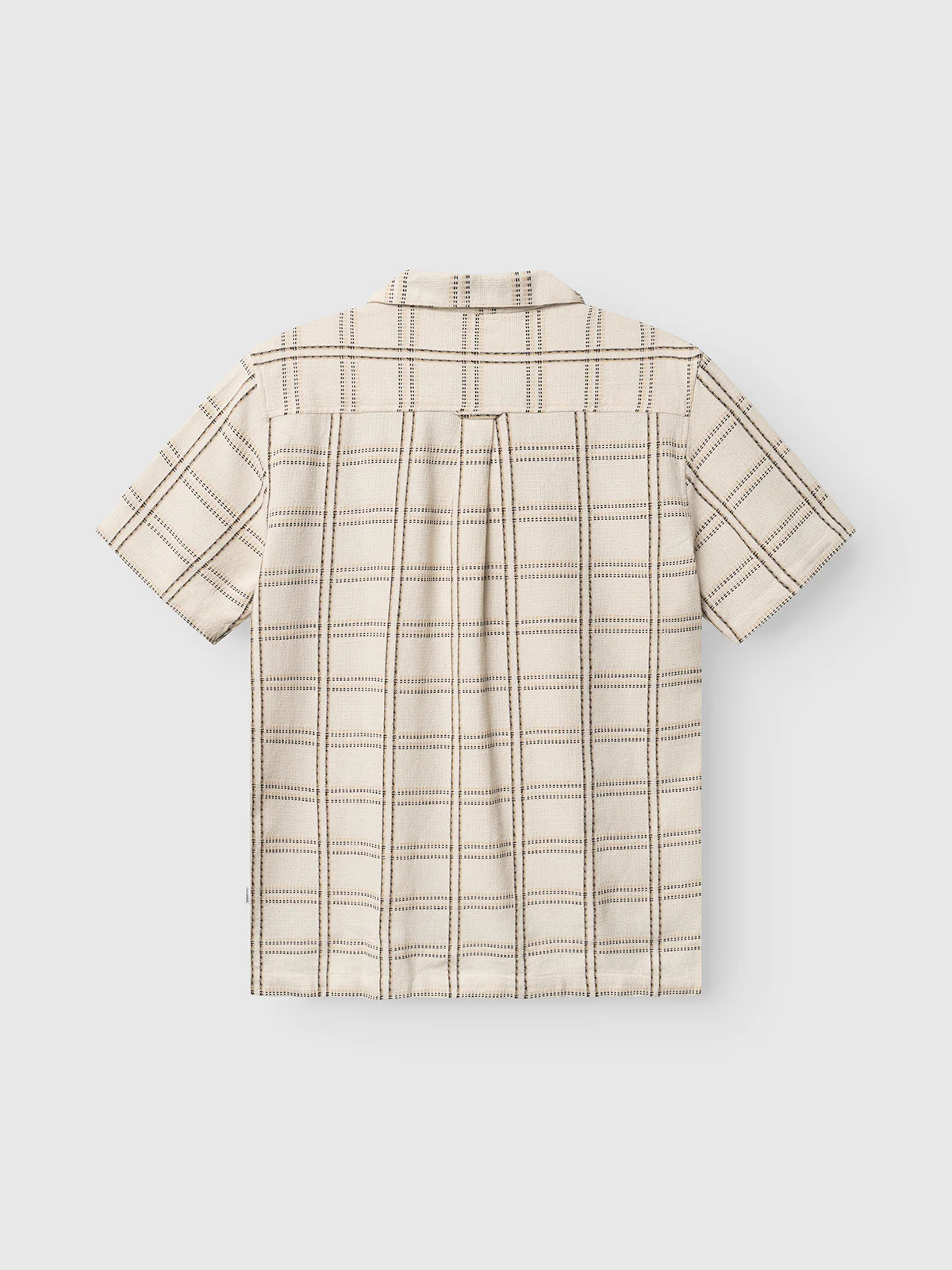 GABsven Reg Resort Wire SS Shirt - Beige Check - Image 4