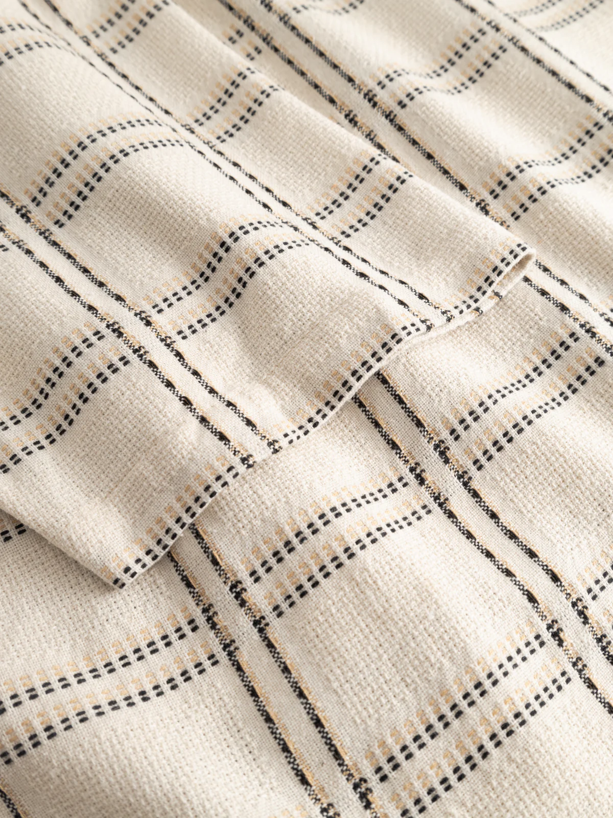 GABsven Reg Resort Wire SS Shirt - Beige Check - Image 8
