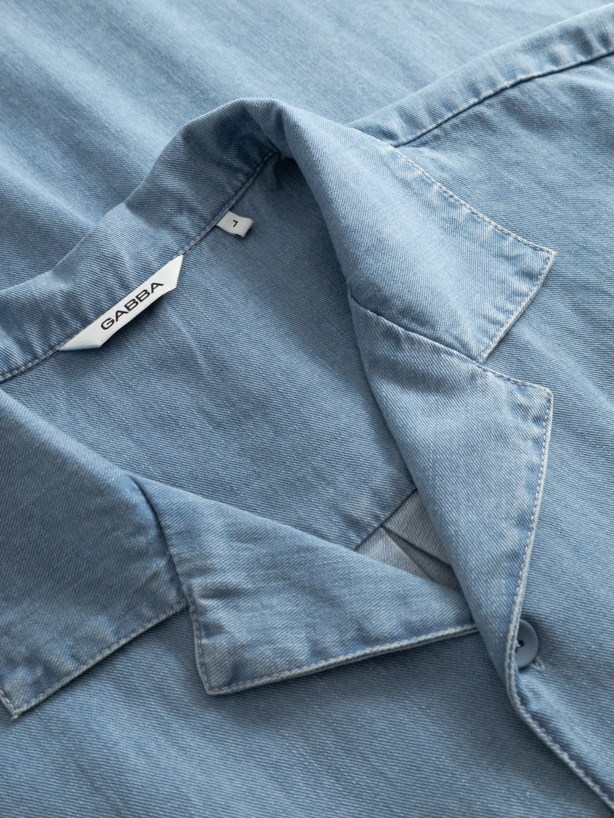 GABtimo Resort Denim SS Shirt - Lt. Denim Blue - Image 5