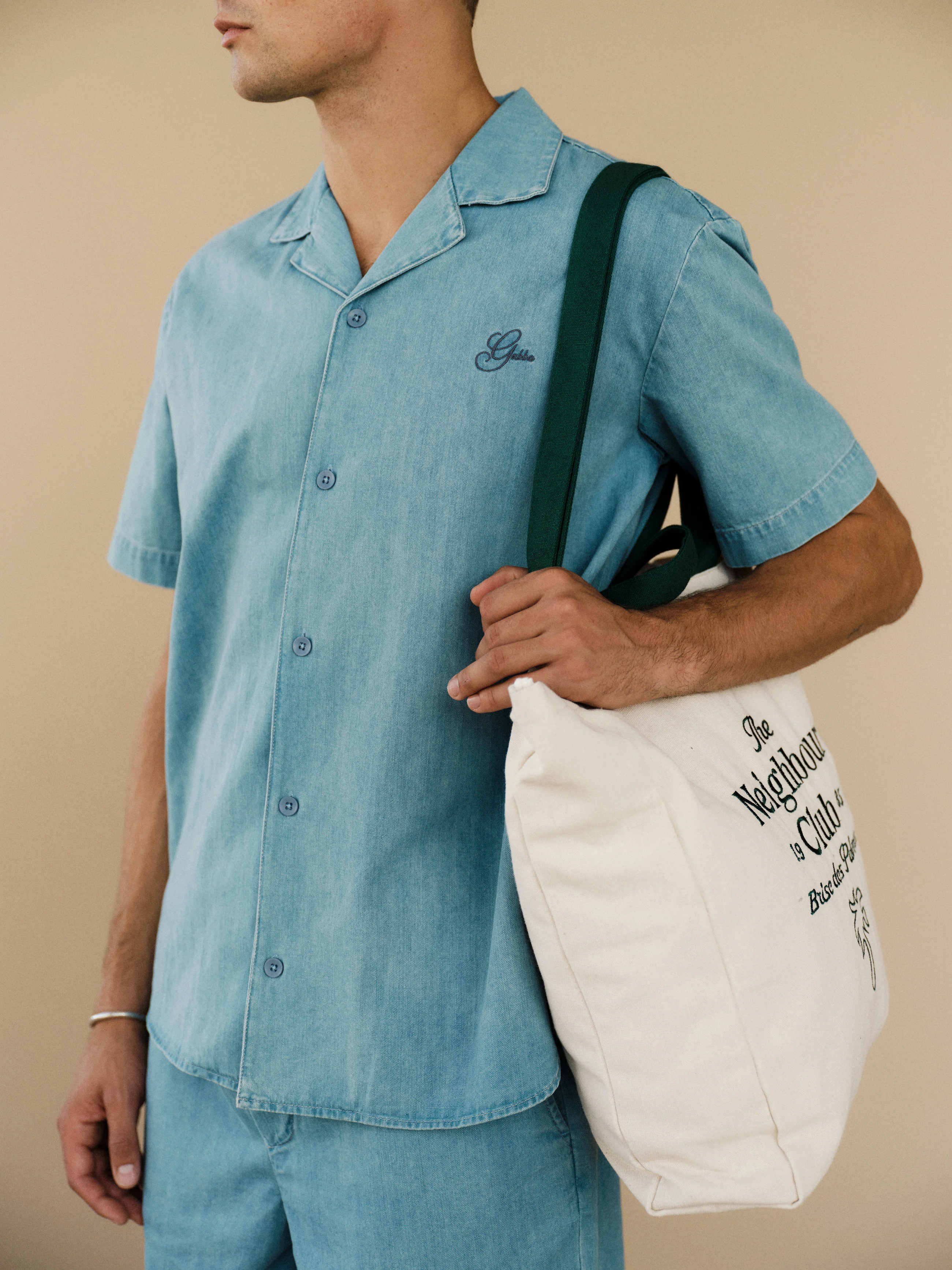 GABtimo Resort Denim SS Shirt - Lt. Denim Blue - Image 6