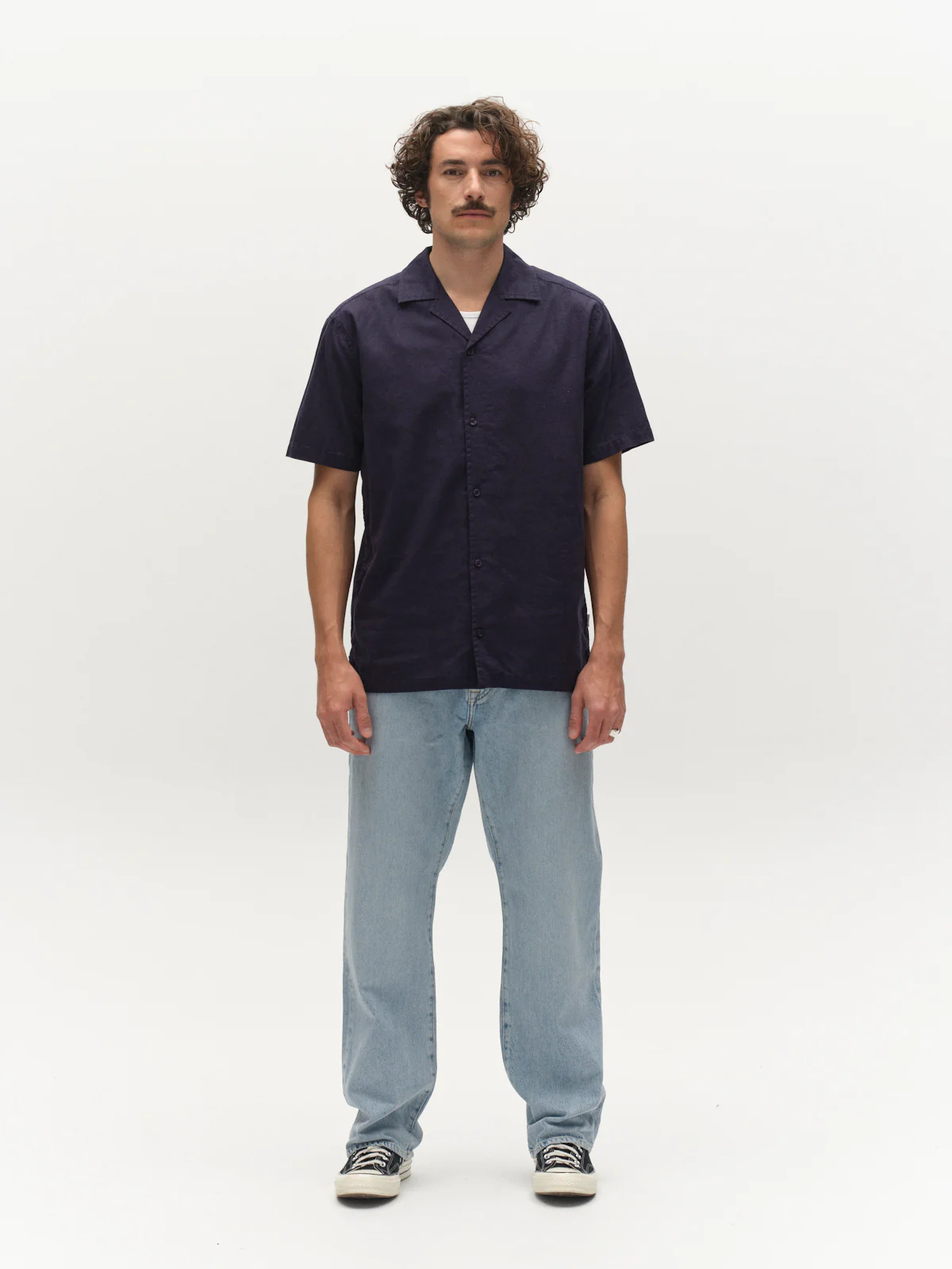 GABtimo Resort Lins SS Shirt - Navy - Image 2