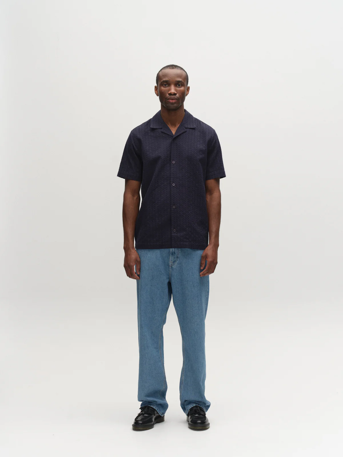 GABtimo Resort Neal SS Shirt - Navy - Image 2