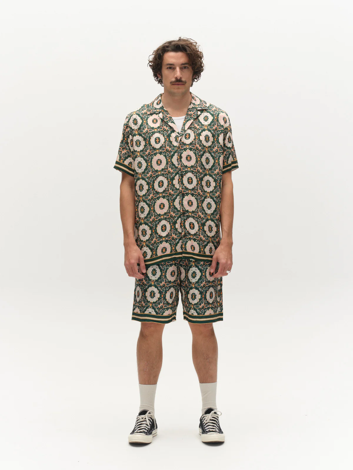 GABtommi Oro Shorts - Green Pattern - Image 2