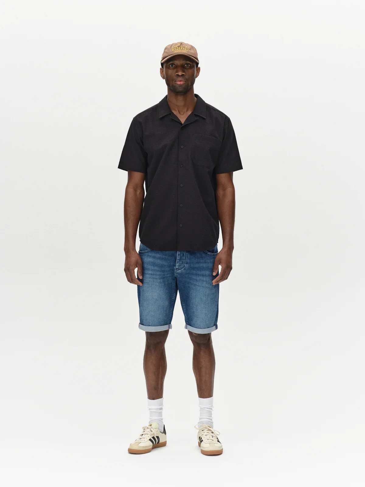 Jason K3787 SANZA Shorts - Mid Blue Denim - Image 5