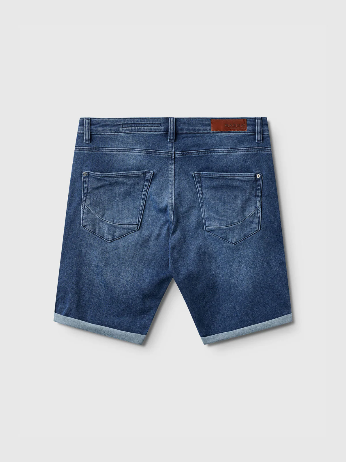 Jason K3787 SANZA Shorts - Mid Blue Denim - Image 6