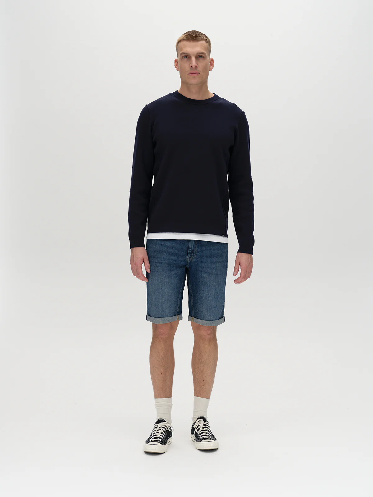 Markus K4664 Shorts - Mid Blue Denim - Image 5