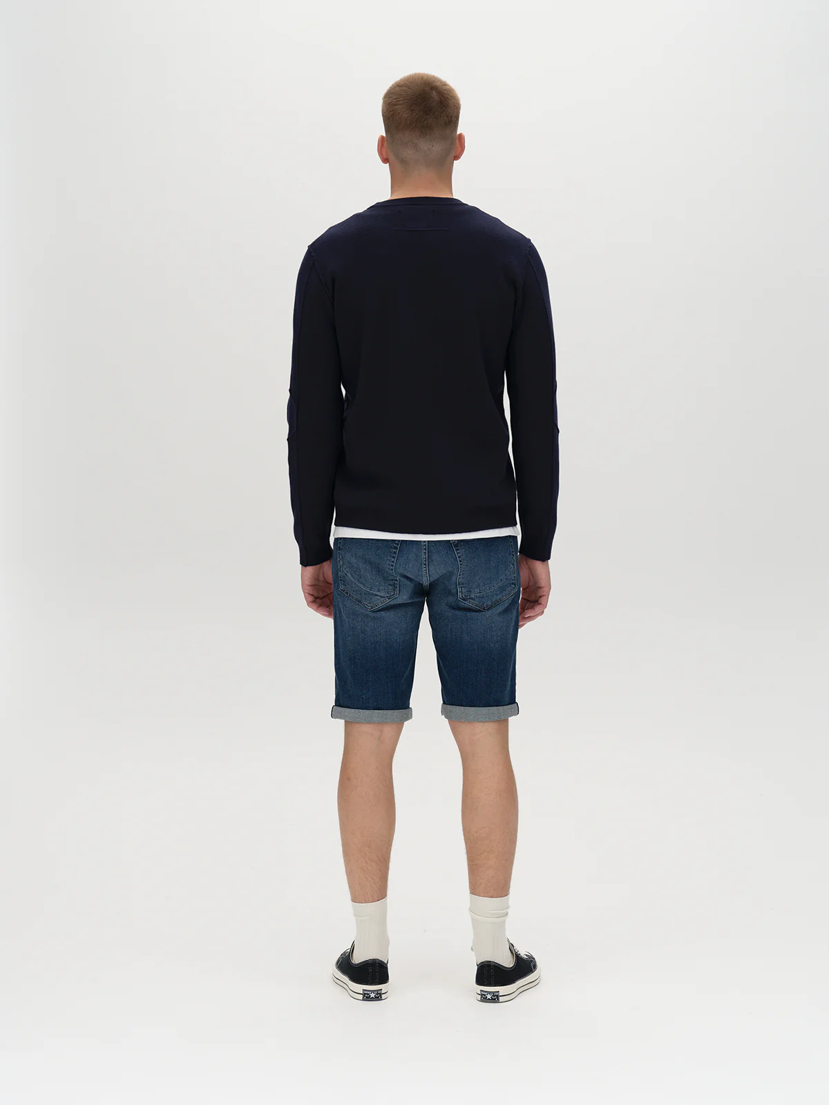 Markus K4664 Shorts - Mid Blue Denim - Image 7