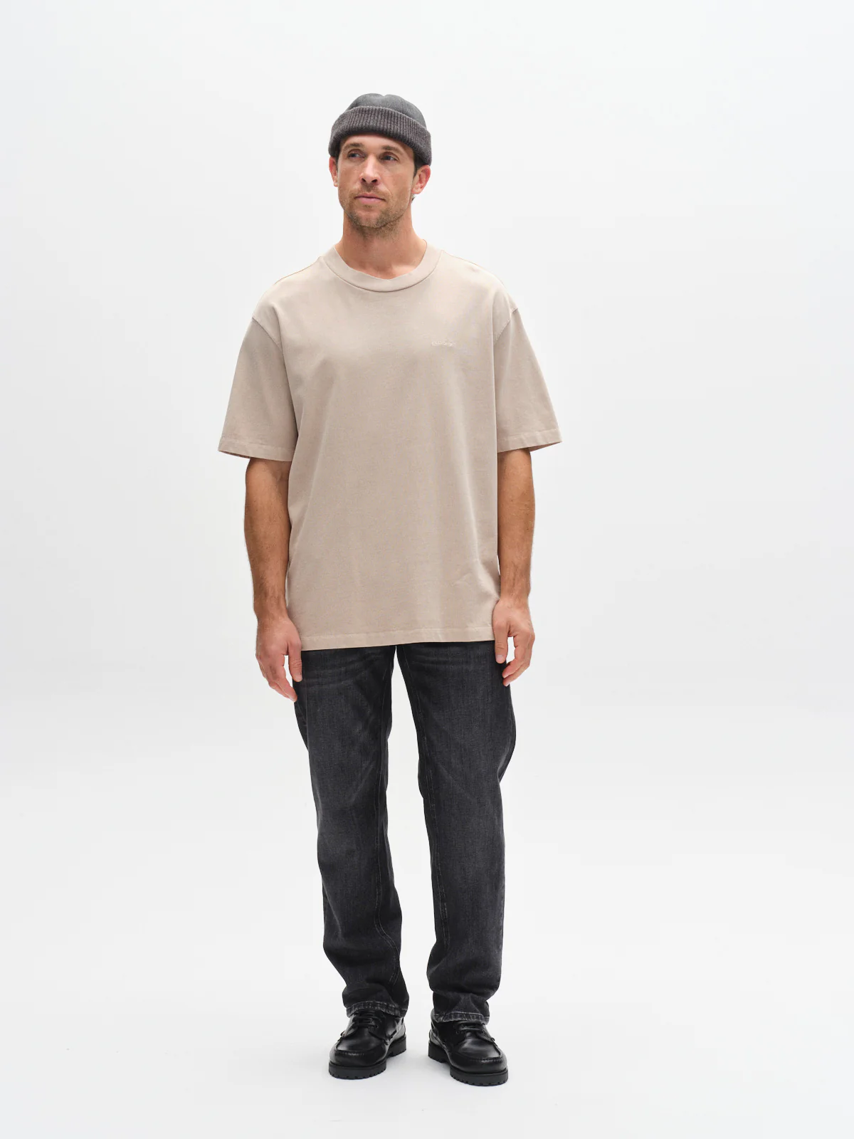 GABnigel Wix Boxy Hour SS - Sand Cashmere - Image 11