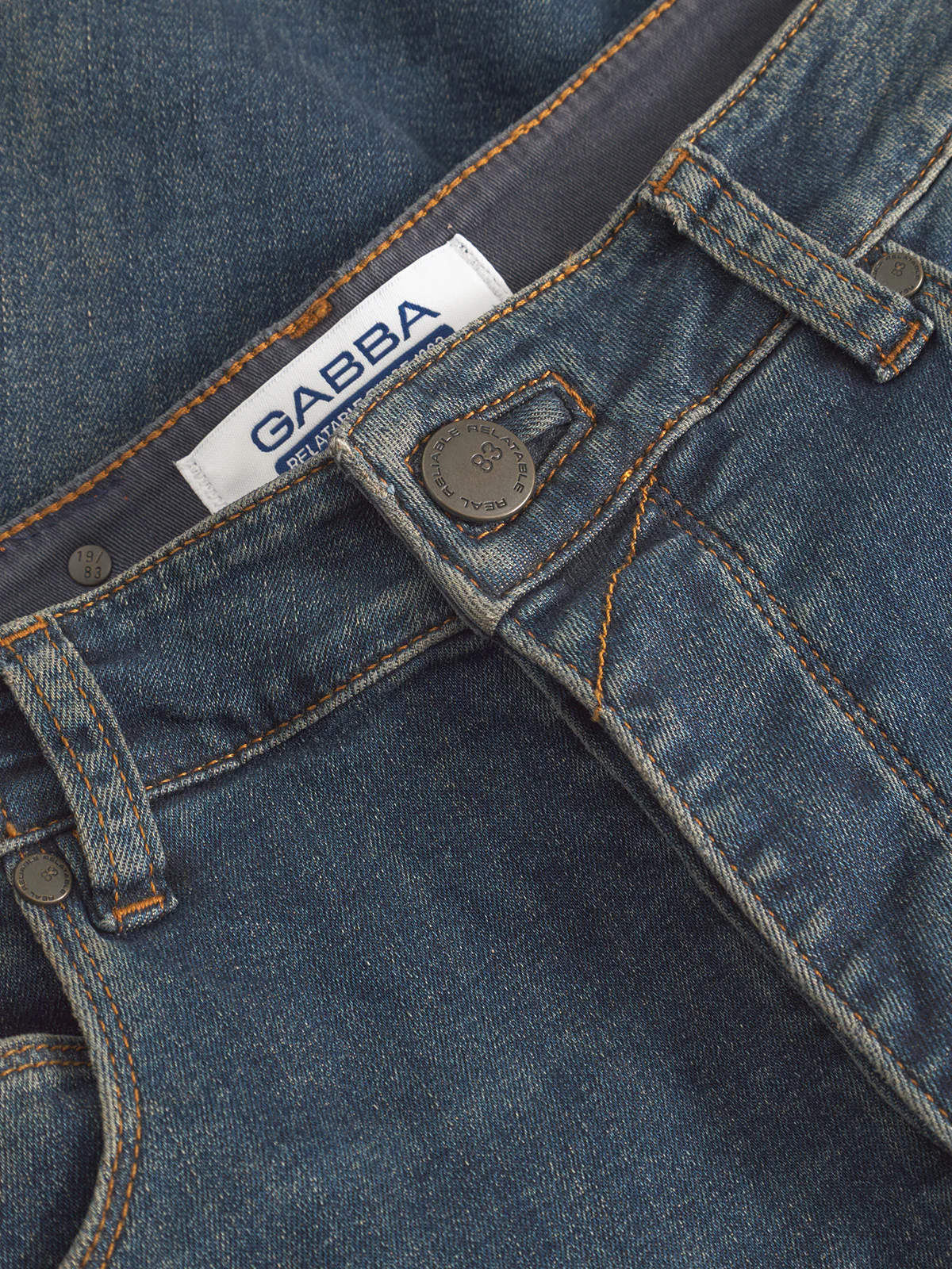 GABrey K3606 Mid Blue Jeans - Mid Blue Denim - Image 5